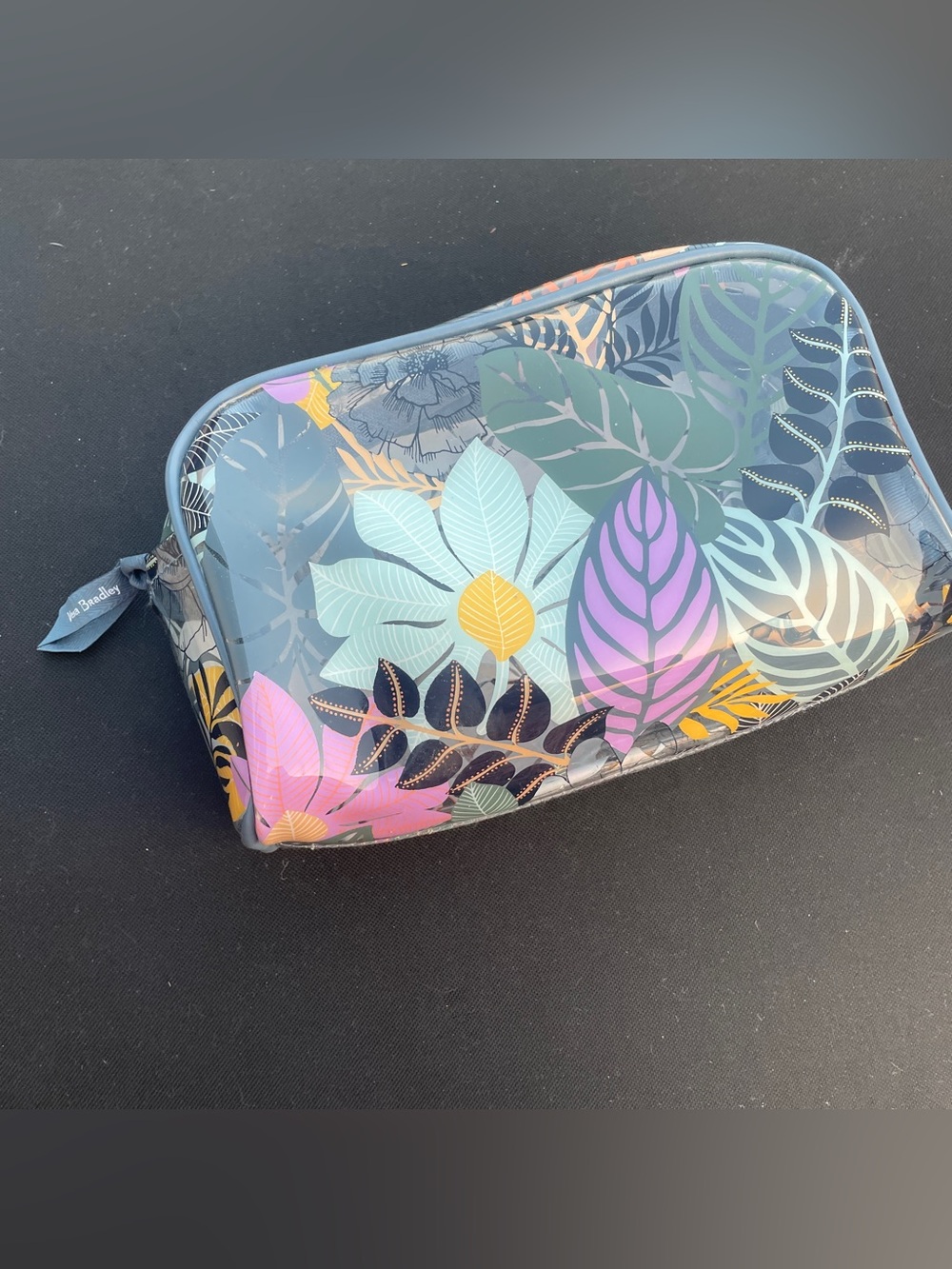 Vera Bradley Multi-Color Tropical Leaf Cosmetic Pouch